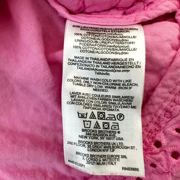 Brooks Brothers | Pink Eyelet Shift Dress (5) 💗 - Picture 7 of 7